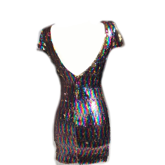 NWT Dress the Population Tabitha Sequin Dress - Picture 3 of 8